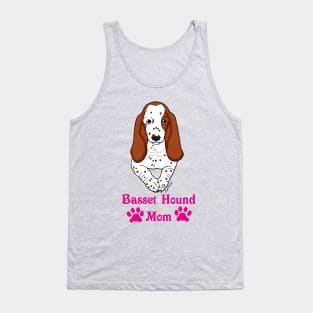 Basset Hound Mom Tank Top